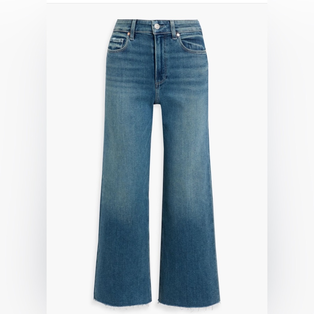 Paige Anessa High rise cropped wide leg 26